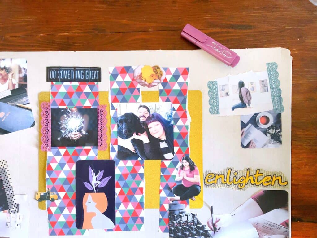come creare una vision board