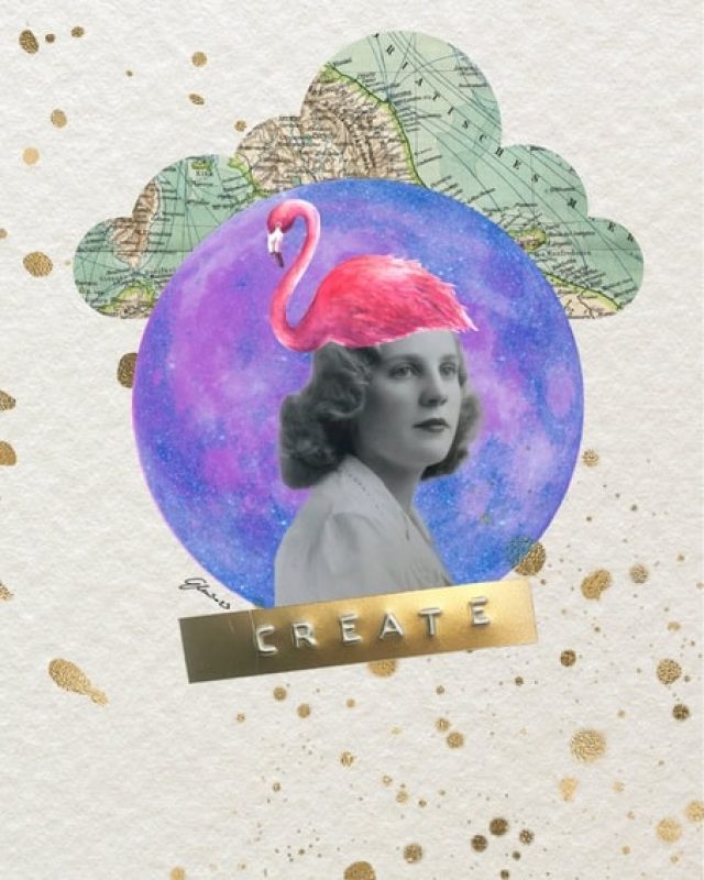 collage creativo per journaling anarchico – copertina ebook esercizi di journaling
